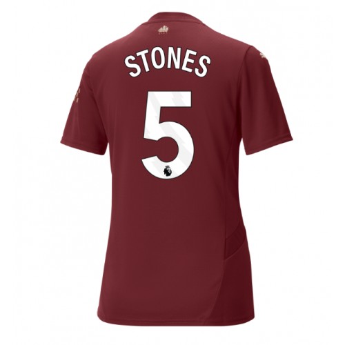 Dámy Fotbalový dres Manchester City John Stones #5 2024-25 Třetí Krátký Rukáv